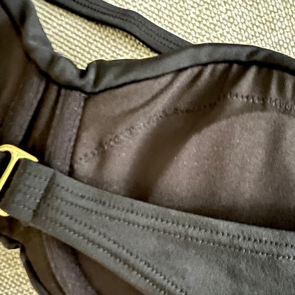 Victoria's Secret Black Bikini Top, Size 34C - Picture 6 of 6